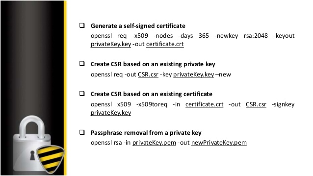 Keytool generate csr and private keys